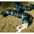 thumbnail image 5 of Junepar Cat Tunnel H-Way Cat Tunnels for Indoor Cats Collapsible Cat Play Tunnel Interactive Toy Maze Cat House for Cats Puppy Kitty Kitten Rabbit (Black), 5 of 5