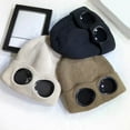 thumbnail image 6 of ZPAQI Warm Hat Decorative Goggles Beanies for Women Hip Hop Hat Unique Hat 2000s, 6 of 19