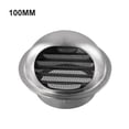 thumbnail image 1 of Stainless Steel Round Bull Nosed External Extractor Wall Vent Outlet, 1 of 9