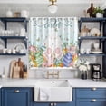 thumbnail image 2 of Easter Kitchen Curtains Window Panels, Spring Rabbit Feet Eggs Botanical Flowers Butterfly Insulated Window Treatment Curtain, Grommet Curtains for Bedroom/Living Room/Bathroom, 2 Piece 42"Wx63"L, 2 of 8