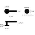 thumbnail image 2 of Buster + Punch NLH-02166 Cross Luxury Industrial Diamond Knurl Premium Passage Door Lever, 2 of 6