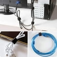 thumbnail image 5 of Reusable Fastening Cable Ties 3m 【5Rolls】 Cable Ties 5 Rolls Hook and Loop Cable Straps Adjustable Cord Ties for Cable Management Cord Organizer Straps Colorfull, 5 of 5