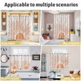 thumbnail image 6 of Orange Sunshine Kitchen Curtains 96 Inch Length, Lines Retro Abstract Middle Century Grommet Top Bedroom Living Room Curtains, Light Filtering Cafe Curtain Drapes 2 Panels Set 104''x96'', 6 of 9