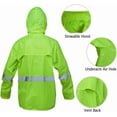 thumbnail image 3 of RainRider Rain Coat for Men Women Waterproof Lightweight Rain Gear Jacket with Pants Workwear (Hi-Vis,Small), 3 of 7