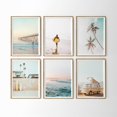 thumbnail image 2 of Pósteres e impresiones de tablas de surf de verano de California, playa, atardecer, costa, lienzo, arte de pared, decoración para sala de estar, 2 of 5