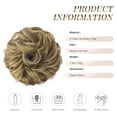 thumbnail image 5 of Messy Bun Beach Blonde Hair Piece Human Hair Blonde – Natural Soft Updo Look, Secure & Lightweight Hair Bun Extensions For Women, messy bun hair piece, 5 of 10