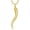 Gold-large, variant on Italian Horn Necklace 925 Sterling Silver Italian Amulet Pendant Italian Amulet Gift for Men Women (with Gift Box)
