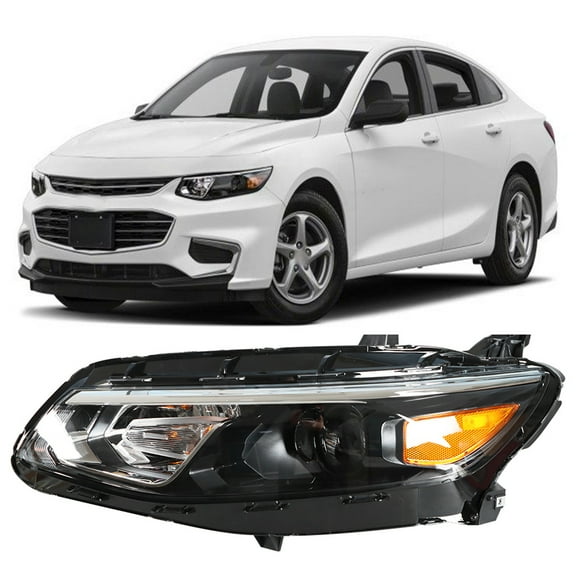 LABLT Driver Left Side Headlight for 2016 2017 2018 Chevy Malibu Clear Lens Projector