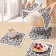 thumbnail image 5 of Farmhouse Black Pot Holders for Kitchen Heatproof Potholder, 5 Pack Vintage Flower Leaf Botanical Plant Hot Pads Multipurpose Oven Pads Cloth Potholders Trivet for Cooking Baking, 5 of 8