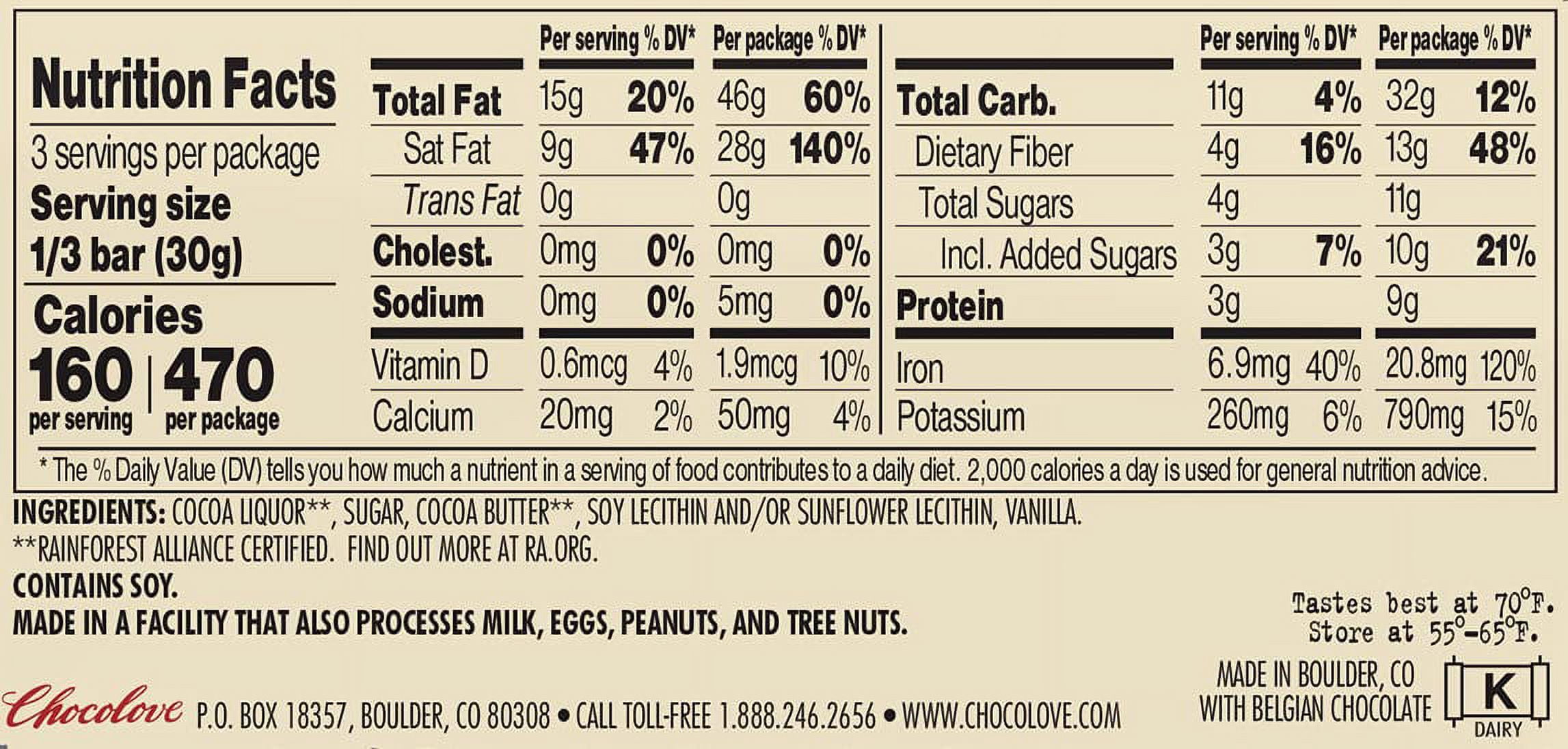 Chocolove Extreme Dark Chocolate Bar, 88% Cocoa Content, 3.2 Ounce (Pack of 12)