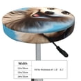 thumbnail image 4 of Bingfone Blue Sky Cute Wolf Padded Round Bar Stool Cover Cushion with Elastic Fabric Round Chair Seat - Blue Sky Cute Wolf, 4 of 7