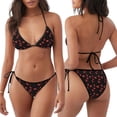 thumbnail image 3 of Balery Flamingo Pijama Estampado Bikini de Dos Piezas para Mujer - Conjunto de Bikini Ajustable Sexy y Cómodo para Playa, 3 of 6