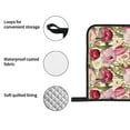 thumbnail image 4 of Sikiie Tulips Flowers Oven Mitts and Pot Holders, Silicone Oven Gloves, Heat Resistant Oven Mitts 4Pcs Set, 4 of 6