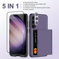 thumbnail image 2 of for Samsung Galaxy S23 Case with Screen Protector + Camera Lens Protector +Lanyard [5-in-1] Samsung Galaxy S23 Wallet Case with Card Holder Shockproof Phone Case for Samsung S23 for Women Men, 2 of 14