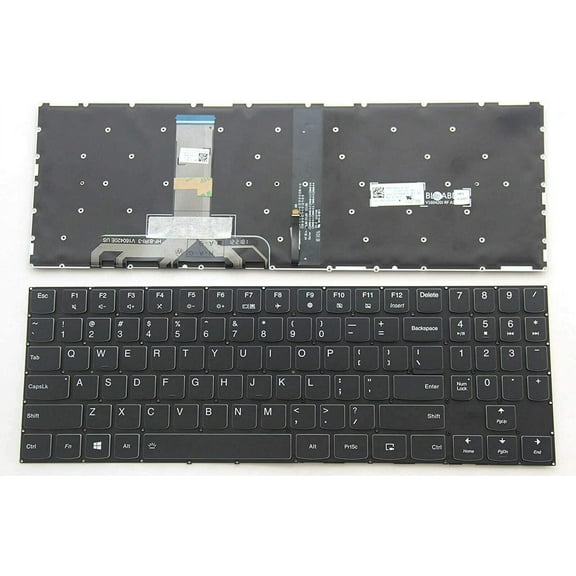 New US Black English Backlit Laptop Keyboard (Without palmrest) Replacement for Lenovo Legion Y540-15IRH Y7000-2019 Y540-17IRH Light Backlight