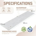 thumbnail image 6 of Kaboon 45inch Floating Shelves for Wall 10" D x 45" W Set of 2, White Rock, 6 of 6