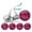Burgundy, variant on Darling Souvenir chocolate Candy Labels 190 Pcs Blossom Wedding Stickers DIY-White