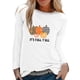 thumbnail image 1 of Camisas de Acción de Gracias Para Mujer, Moda, Cuello Redondo, Manga Larga, Estampado de Calabaza, Camiseta Informal, Blusa Odeerbi  ODB204629, 1 of 6