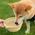 thumbnail image 6 of Nebwoak Collapsible Dog Bowl, Portable Silicone Pet Water & Food Bowl with Hook - Food Grade, Outdoor Travel Bowl for Small Medium Dogs Cats, Lightweight Easy Clean, 6 of 6
