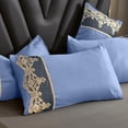 thumbnail image 7 of Viflosae Throw Pillow Covers Decorative Pillow Covers Solid Color Luxurius Pillowcase Set 2-Piece Lace Cutis-Friendly Skidproof Pillowcases European Embroidered Pillow Covers, 7 of 7