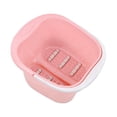 thumbnail image 4 of Lavabo para pies, baño para pies, bañera de , tamaño grande, resistente, pedicura, de pies, ador, cubos para pies, lavabo para Seis rodillos rosa Salvador Tina de remojo de pies, 4 of 10