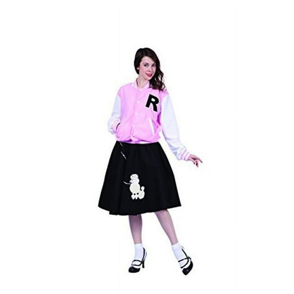 RG Costumes  Letterman Jacket Adult Large - Pink