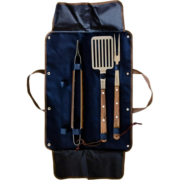 Premier 20″ Walnut 3-Piece BBQ Set