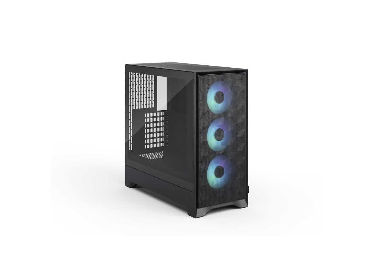 Fractal Design Pop 2 Air Black RGB - Tempered Glass - Performance Airflow PC Gaming Case - Mesh Front Panel - Three 120 mm RGB Fans Included - Spacious Interior - ATX/mATX/ITX Motherboard Support
