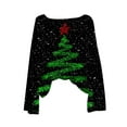 thumbnail image 5 of gakvbuo Christmas Sweater for Women Pullover Tops Fall Tunic Blouse Hoodless Sweatshirt 1, 5 of 6