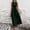 Green, variant on ClodeEU Women's Round Neck Sleeveless A Line Maxi Dress,Cinched Waist Flowy Sundress Black,Women's Plus L