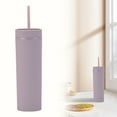 thumbnail image 2 of Tumbler with Lid And Straw Slim Plastic Tumbler - Double-Wall Insulated Cup with Lid for Coffee/Water (450Ml Travel Mug)Tumbler with Lid And Straw for Outside, 2 of 4
