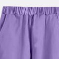 thumbnail image 6 of Xyant Kids Boys School Uniform Pants Casual Straight Leg Pull-On Pant Elastic Waist Flat Front Pants (Purple,7-8 Years), 6 of 7