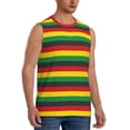 thumbnail image 2 of Fotbe Music Colors 1 Men's Camiseta sin Mangas Estampada para Hombres, Playera Casual para Gimnasio, Entrenamiento, Playa-Medium, 2 of 7