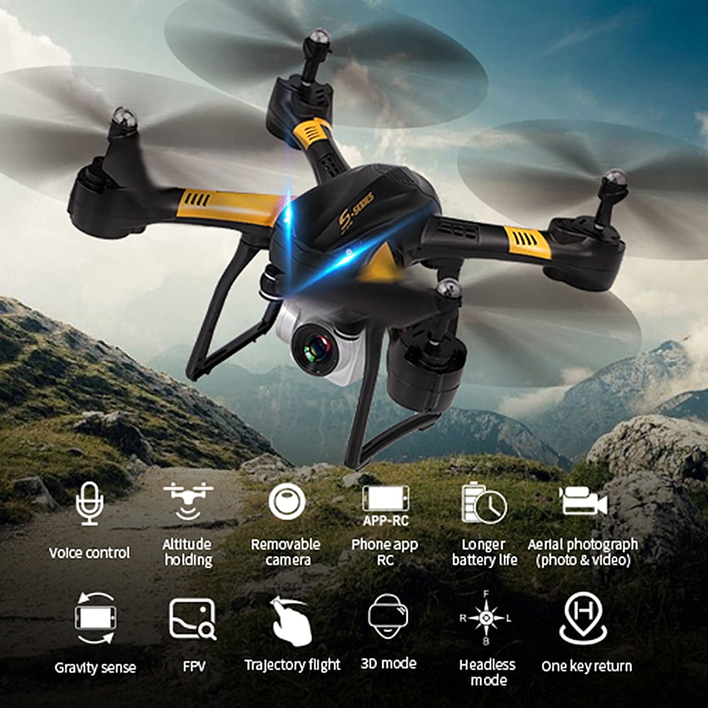 YILE TOYS S31 WIFI FPV 1080P Wide Angle Camera G sense Control Altitude Hold Fly RC Drone Training Quadcopter Christmas Gift Walmart