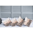 thumbnail image 2 of Ambesonne Paris Throw Pillow Cover 4 Pack, Sketch of Eiffel Tower, 18", Peach Grey, 2 of 5