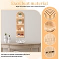 thumbnail image 3 of FUYGRCJ Boho Wall Shelf, 4 Tier Wooden Floating Shelves, Wall Mounted Plant Shelf, Arched Storage Shelves, Bohemian Style Wood Decorative Shelf for Living Room, Bedroom, 18.9 x 5.7 x 4.33inch, 3 of 12