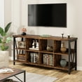 thumbnail image 4 of Gaderth 8 Cube Storage Organizer,Open Cube Bookshelf,Display Storage，Hallway TV Stand for Entryway, Display Cabinet Book Case for Living Room 62.2" L×13.4" W×30.3" H,, 4 of 5