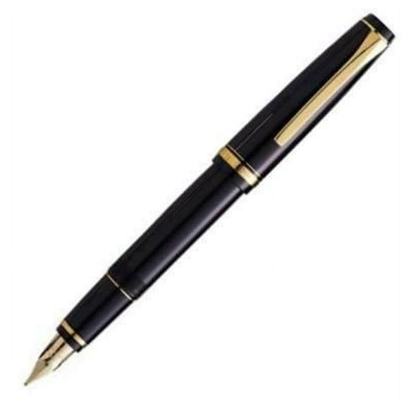 Pilot Falcon Black/Gold Fountain Pen - Extra Fine