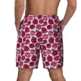 thumbnail image 4 of Goofa Rose Flowers Printed Men's Swim Trunks Board Shorts Quick Dry Mens Swimming Trunks with Compression Liner,Breathable Fit Hawaii Beach Shorts-Small, 4 of 9