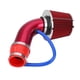 thumbnail image 5 of Kit de Tubo de manguera de inducción de aluminio Bling Bling con Filtro de entrada de aire frío Universal para coche 76mm 3 pulgadas color rojo, 5 of 12