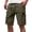 Army Green_004, variant on Domuza Mens Casual Cargo Shorts - Drawstring Stretch Waist Summer Beach Shorts Chino Short with Pockets Black L