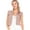 Dark Pink, variant on Women's Distressed Denim Crop Vest- XX Large, Brown