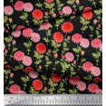thumbnail image 2 of Soimoi Cotton Duck Fabric Leaves & Chrysanthemum Floral Fabric Prints by Yard 42 Inch Wide, 2 of 3