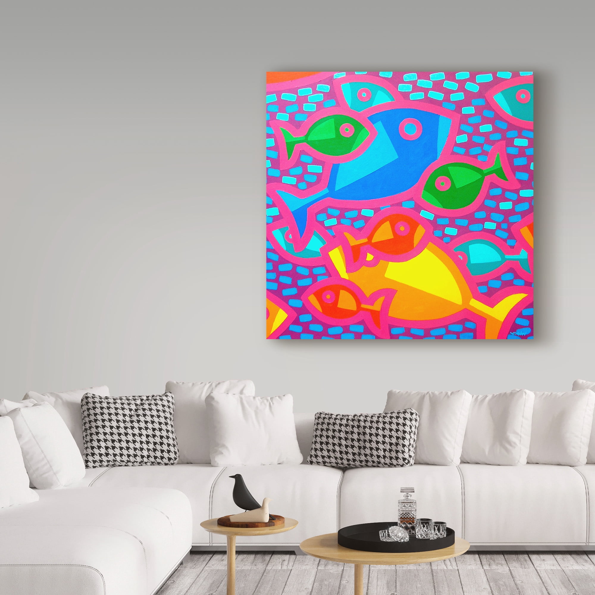 Trademark Fine Art 'Funky Fish' Canvas Art by John Nolan