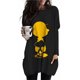 thumbnail image 3 of 2024 Nueva camiseta de manga larga con cuello redondo y bolsillo para mujer, camiseta informal elegante con estampado de Snoopy, ropa de calle larga para mujer, 3 of 5