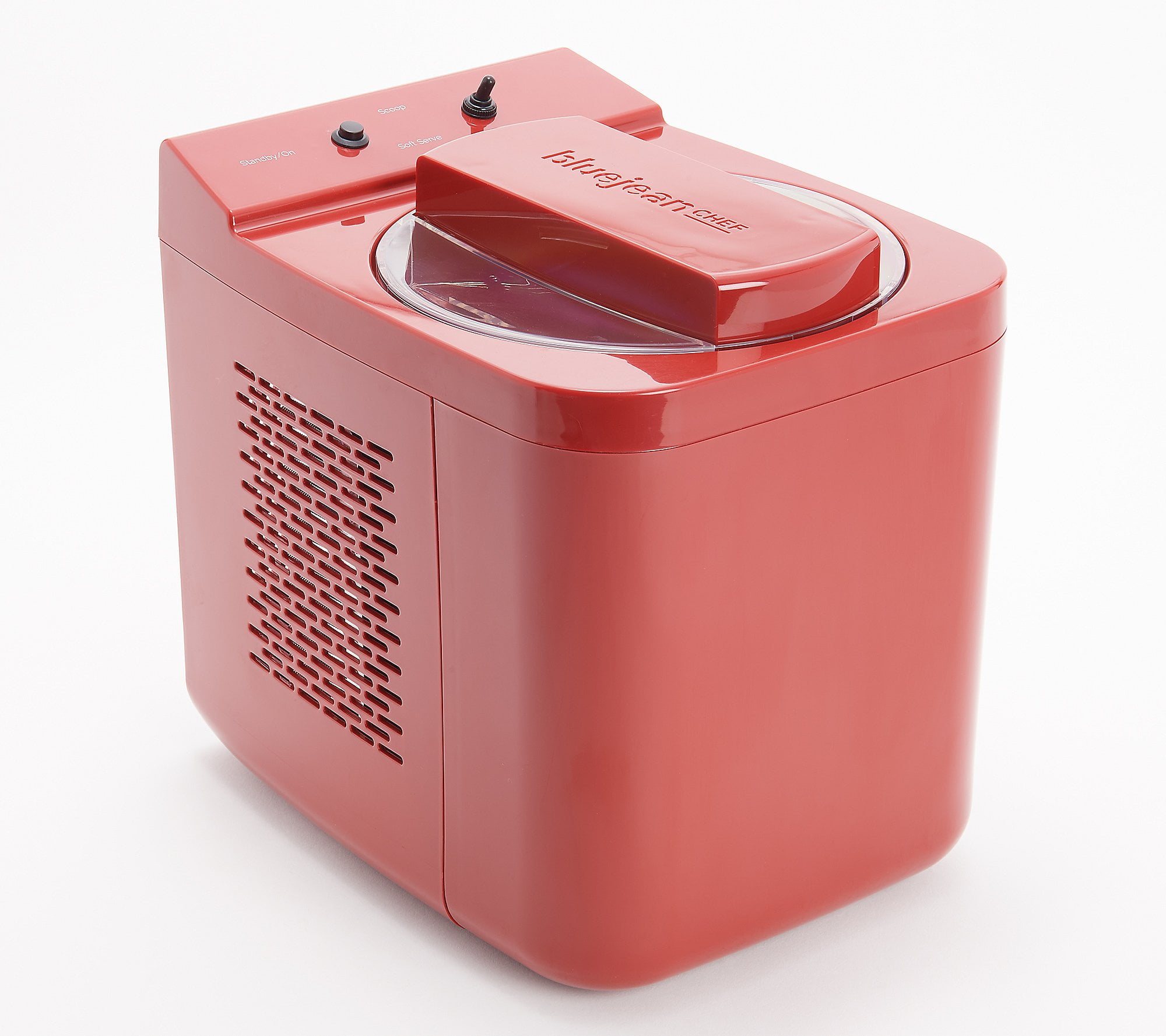 Restored Blue Jean Chef 32oz Thermoelectric Ice Cream Maker Red (Refurbished)