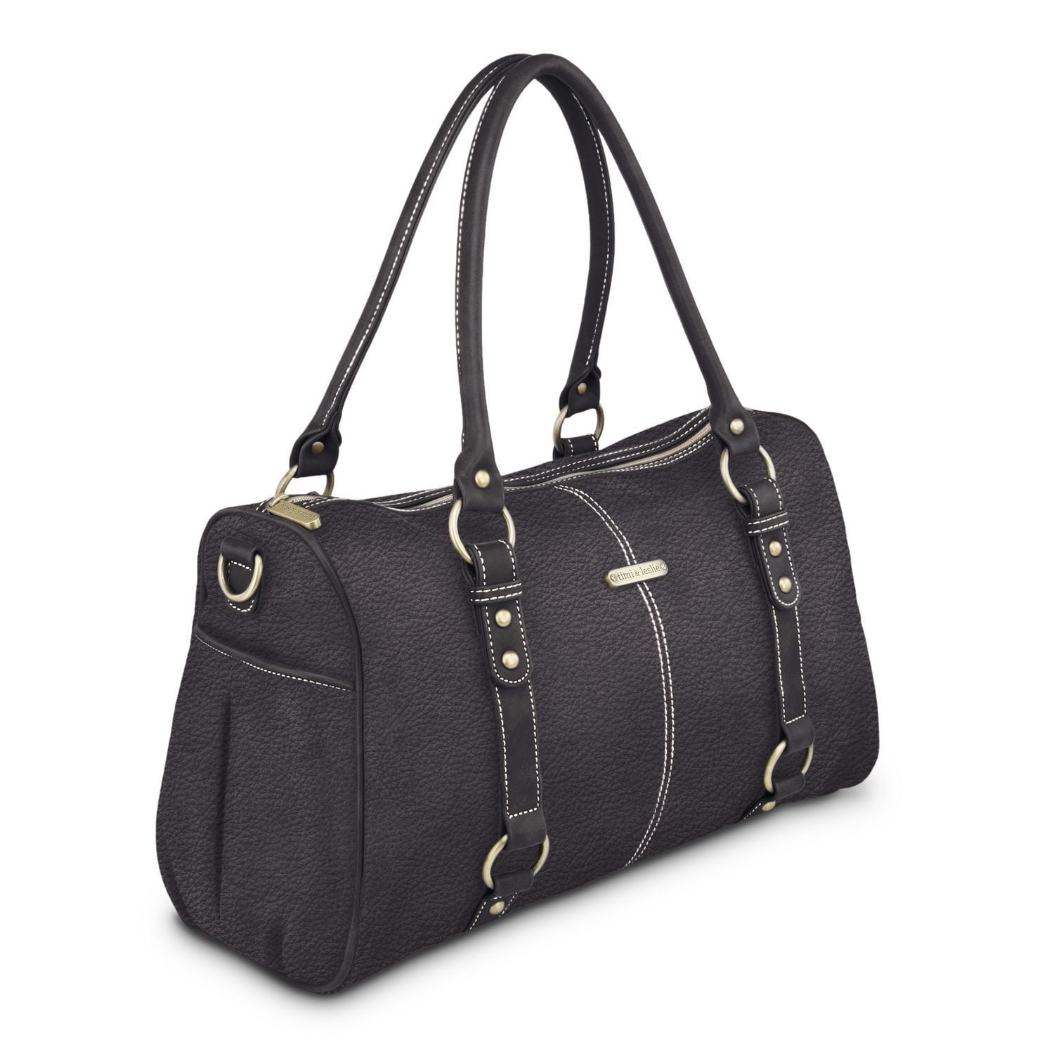 Timi & Leslie Madison 7-Piece Diaper Bag Set - Black Edition