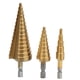 thumbnail image 5 of Broca cónica escalonada de acero de alta velocidad, 3 piezas, 312/4"12/20 mm, vástago hexagonal, cortador de agujeros, 5 of 7