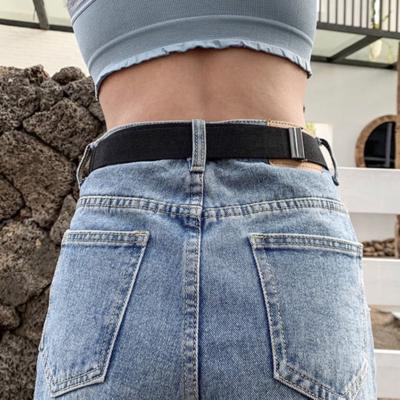 ifundom 2-Pack Adjustable Elastic Waist Belts Straps for Jeans and Pants Fashionable Comfort Fit