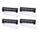 thumbnail image 2 of 4 Uds bloque de terminales 15A 600V tira de barrera de terminales de tornillo de doble fila para distribución de energía de túnel de iluminación de puente 8 posiciones, 2 of 10
